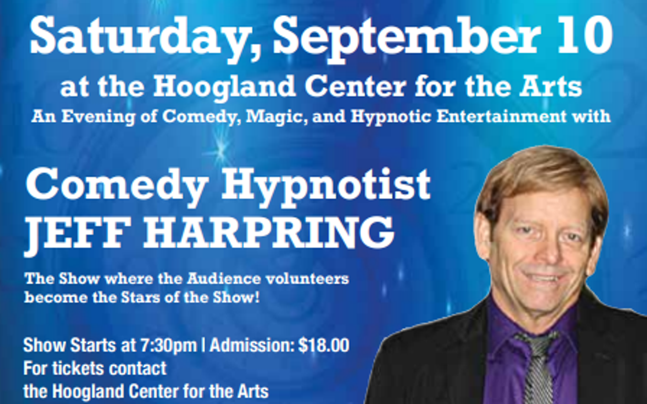 Image: Comedy hypnotist Jeff Harpring