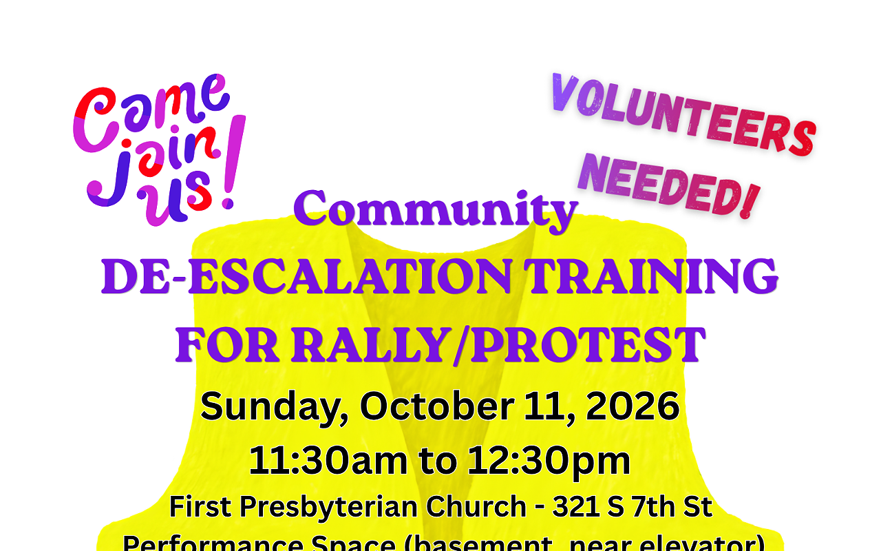 Image: De-Escalation Training for Rallies and Protests