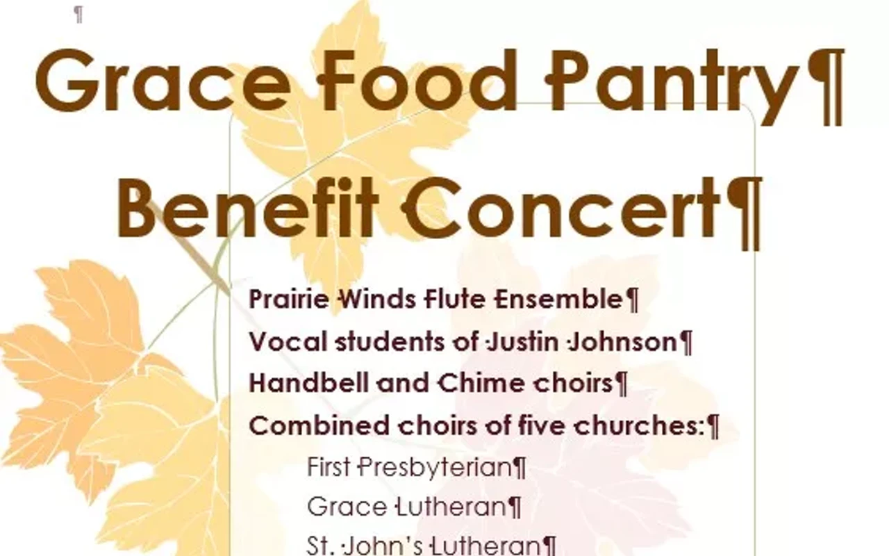 Image: Grace Food Pantry Benefit Concert