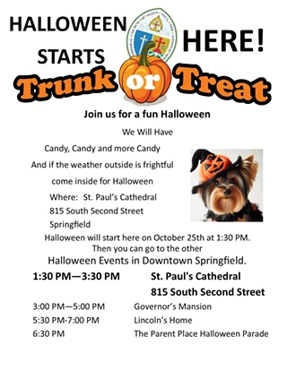 Image: "Halloween Starts Here" Trunk or Treat