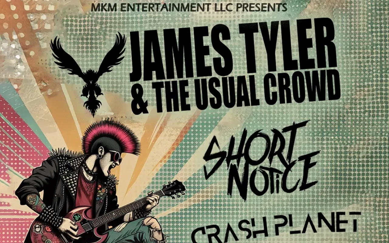 Image: James Tyler and the Usual Crowd, Short Notice, Crash Planet , Scarlet's Darling