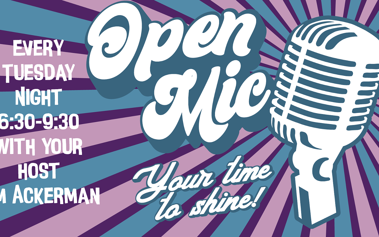 Image: Open mic with Jim Ackerman