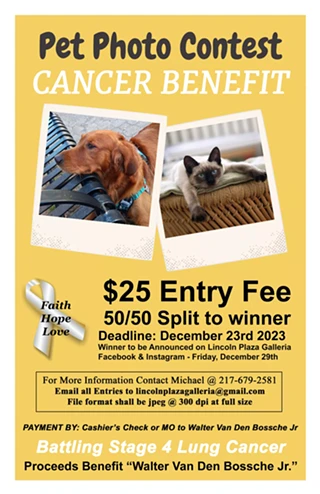 Image: Pet Photo Contest Cancer Benefit for "Walter Van Den Bossche Jr"