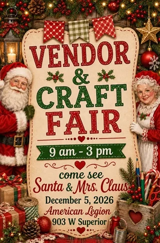 Image: VFW Auxiliary Vendor & Craft Fair